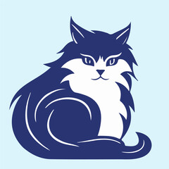 cat head  logo mascot vector  illustration eps 10