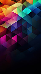 Abstract Geometric backgrounds full Color Generative AI