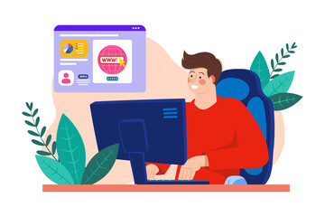 Job seekers research the company and prepare for interviews.