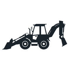 Excavator isolated on transparent background. PNG excavator