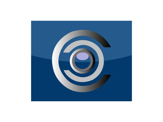 Security cam, cc tv video camera, street observe surveillance equipment front and side angle view. Secure guard eye and crime prevention isolated on white background.