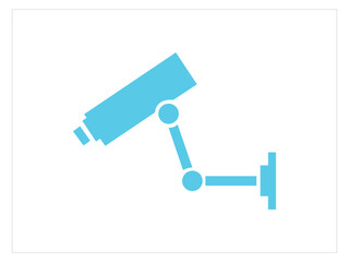 Security cam, cctv video camera, street observe surveillance equipment front and side angle view. Secure guard eye and crime prevention isolated on white background.