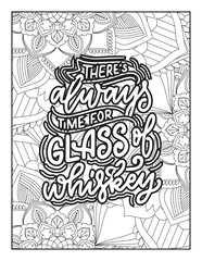 Affirmative quotes coloring page. Positive quotes. Good vibes. Coloring book for adults. Typography design. Hand drawn with inspiration word. Coloring for adult and kids. Quotes. Quotes Coloring.