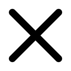 Obraz premium close glyph icon