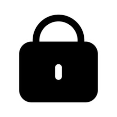 padlock glyph icon