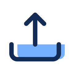 upload filled line icon