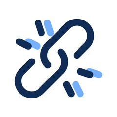 unlink filled line icon