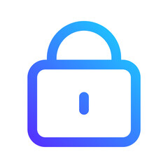 padlock gradient icon