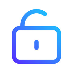 unlock gradient icon