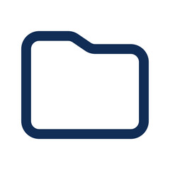 folder outline color icon