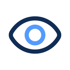 eye outline color icon