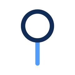 pin outline color icon