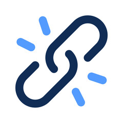 unlink outline color icon