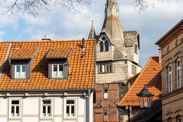 Naklejka premium Bilder aus Quedlinburg Harz historische Altstadt