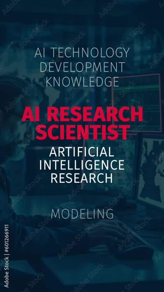 Canvas Prints ai research scientist: unveiling the world of ai development & innovation. vertical video