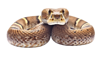 Fototapeta premium Snake isolated on transparent background cutout image