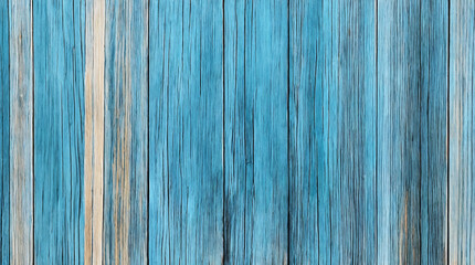 Naklejka premium cyan wooden plank texture background with generative AI technology