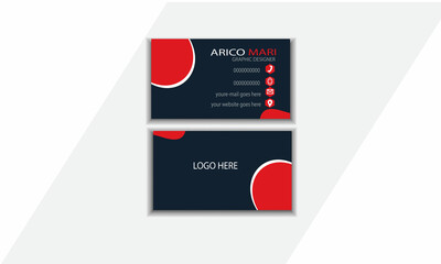  Business card  template business and personal use. Personal visiting cardmodern business card design   Business card for Vector illustration design.business card inspiration Creative and Clean Horizo