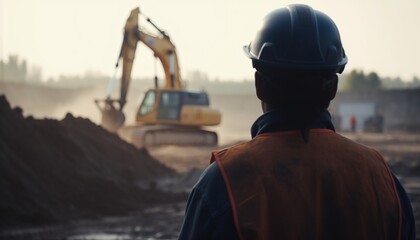 Fototapeta premium Photo construction engineer