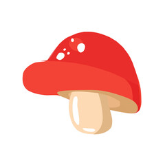 Illustration of red mushroom