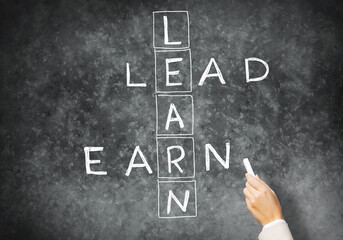 Woman draw crossword