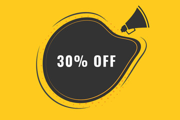 30% off discount Speech Bubble, Banner Label 30% discount 