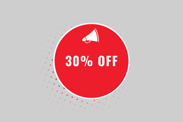 30% off discount Speech Bubble, Banner Label 30% discount 