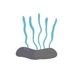 seaweed vector illustration modern flat