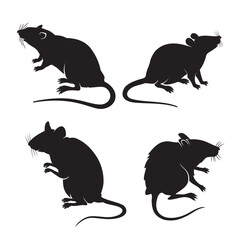 silhouettes of mouse