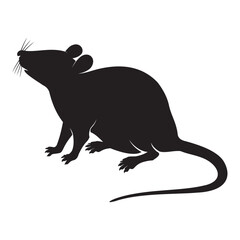 Fototapeta premium silhouette of a mouse