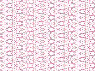 Pink Abstract Mandala or Ikat Wallpaper Pattern Background