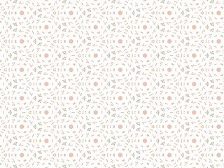 Brown Abstract Mandala or Ikat Wallpaper Pattern Background