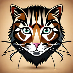 tiger head vector