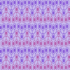 Abstract shape rounded and lines concept with pink and violet color vector