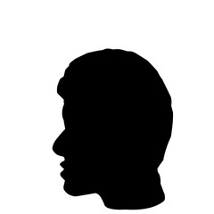 Male Profil Face Silhouette 