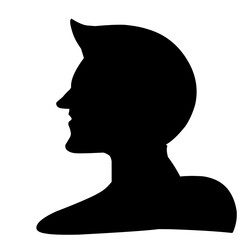 Male Profil Face Silhouette 