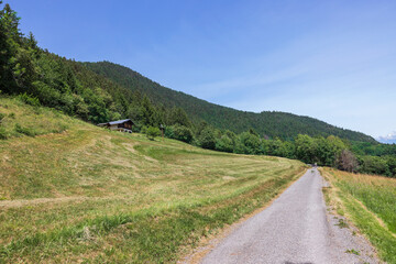 Fototapeta na wymiar Lauterbrunnen valley in swiss alps
