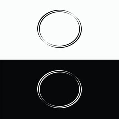 Circle vector logo template design