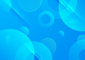 Vector abstract gradient flowing geometric pattern background blue for poster cover design minimal color