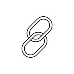 Link icon vector. web address illustration sign. website symbol or logo.