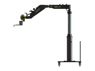 3arm Snowflake with the Mobile Cart 3D model