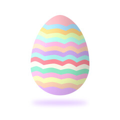 Easter colorful eggs on a white background - vector illustration.
