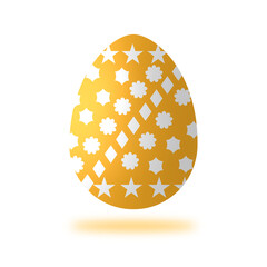 Easter colorful eggs on a white background - vector illustration.