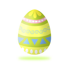 Easter colorful eggs on a white background - vector illustration.
