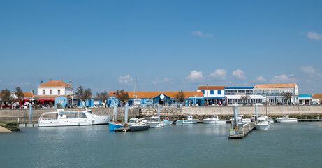 Fototapeta na wymiar Ile d’Oléron (Charente-Maritime, France), le port de la Cotinère à Saint-Pierre d'Oléron