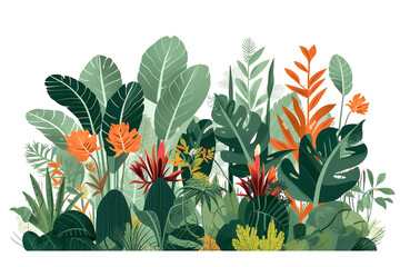 Obraz premium Tropische Pflanzen Grafik KI