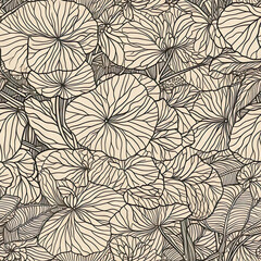 Hydrangea flower seamless pattern. Floral seamless background. Generative AI