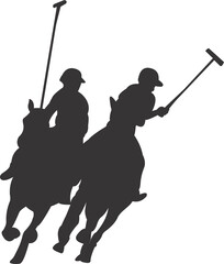 Polo sport team player silhouette 16