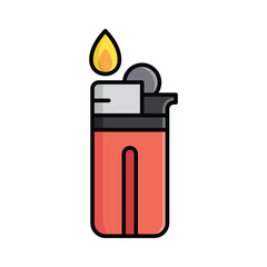 Obraz premium lighter icon vector design template in white background