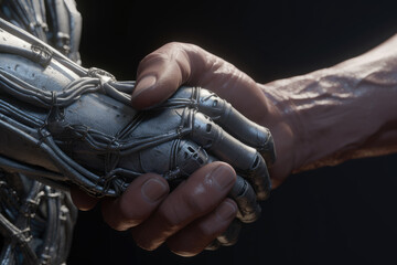 Humans and robot working together - Generative AI